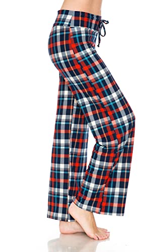 Image of Leggings Depot Women's Wide Leg Drawstring Pajama Pants for Lounge, Sleep