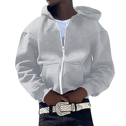 Veste à capuche pour homme en coton confortable pour le sport