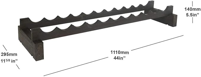 Estante para Vino 11 Botellas Ancho de Pino Natural MODULARACK miniatura 5