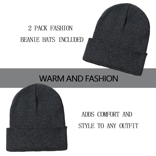 Image of ZOORON Beanie for Men Women Slouchy Winter Beanie Hats Cuffed Skull Caps