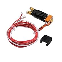 24V 2 in 1 Out Dual Color Hotend Extruder Brass Nozzle 0.4mm Print Head w/Silicone Sock Heater Thermistor Compatible with Ender 3 V2 /Ender 3 Pro Ender 5 / Pro/Plus /CR10S /CR10 S4 S5 3D Printer