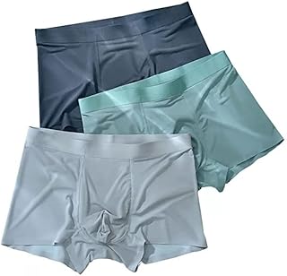 asjar Men’s Ultra-Soft Lycra Material Ice-Silk Men's Short Underwear | Multicolored (Pack of 3)-picture-18