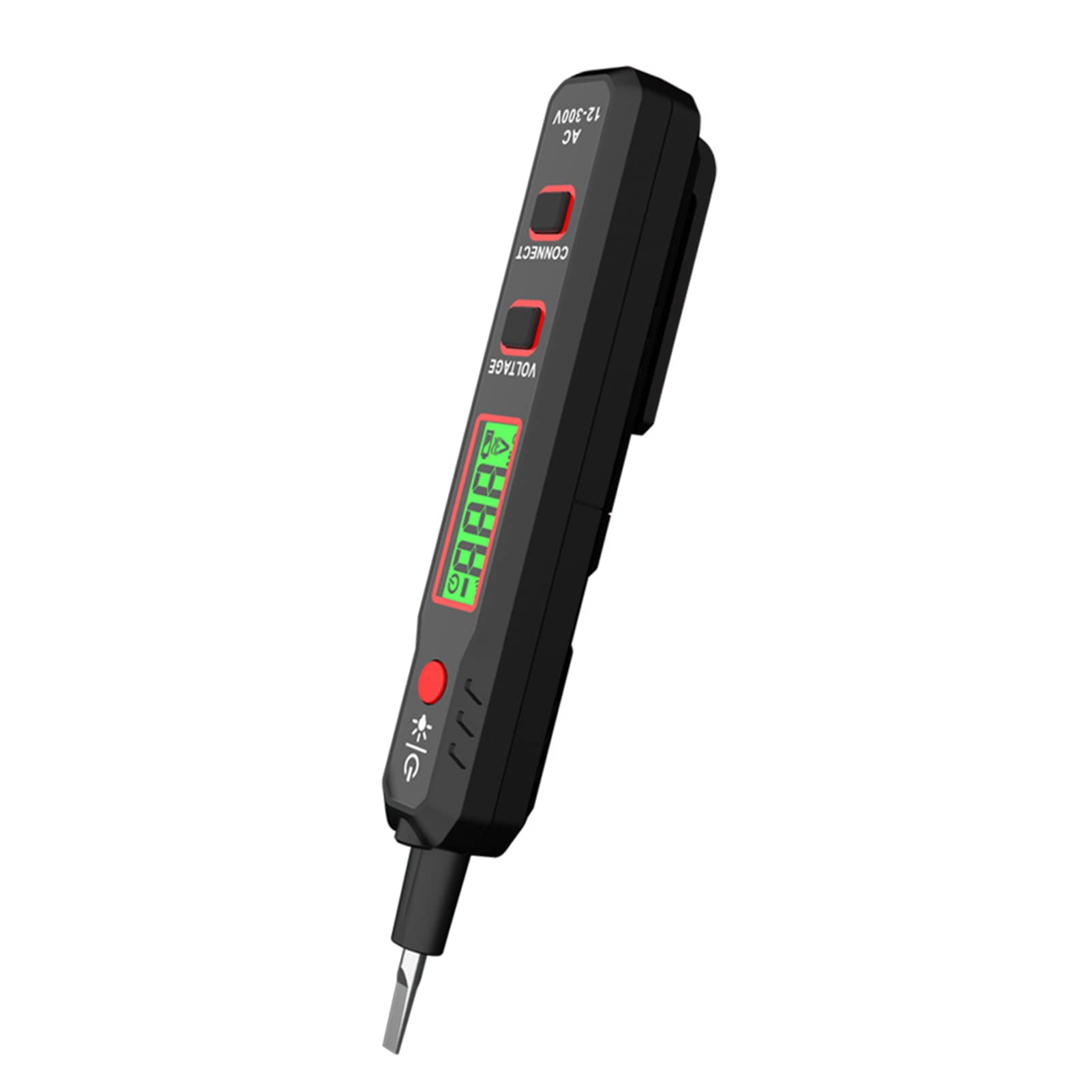 Ubervia® HT89 Voltage Tester AC 12~300V Non-contact Voltage for Live We with Flashlight LCD Display Breakpoint Finder with Sound and Light Alarm