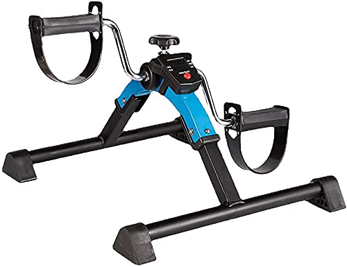 KLYDBMYT Bicicleta estática Plegable eléctrica de rehabilitación Maine, ejercitador de Pedales portátil para Uso doméstico con Monitor LCD