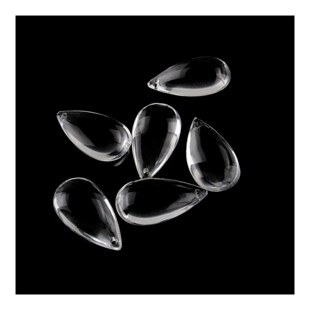 Wiszące kryształy, pryzmaty, 38 mm, 50 mm, akrylowe, łezka, gładki żyrandol, wisiorki, pryzmat, części lampy, wiszące kryształy do dekoracji (50 mm)