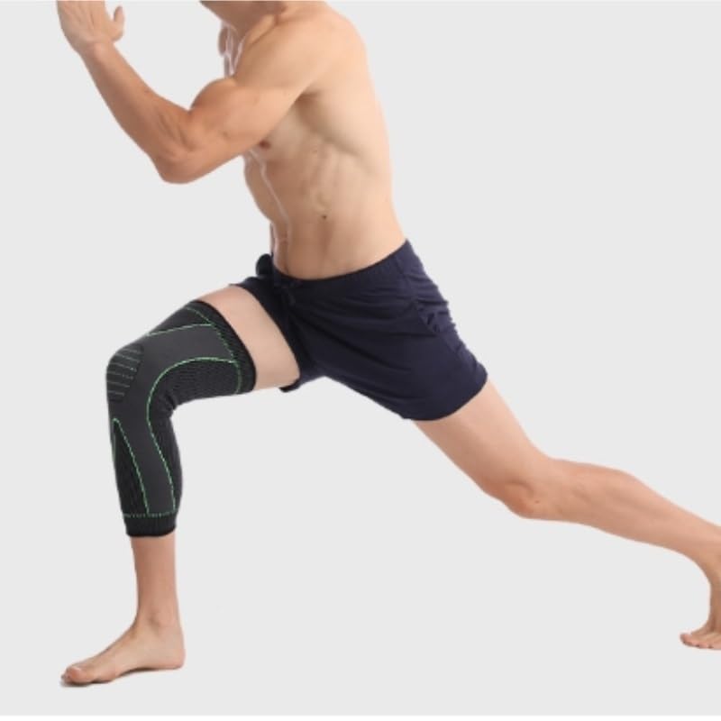 Nylon Knitted Breathable Lengthened Knee Pads Soft for Men and Women