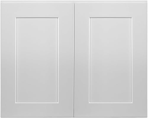 Miniatura 114 de Brookings Shaker - Armario de cocina de pared sin ensamblar W2736, 27 ancho x 12 profundidad x 36 alto, pintado blanco con Sherwin Williams®, madera