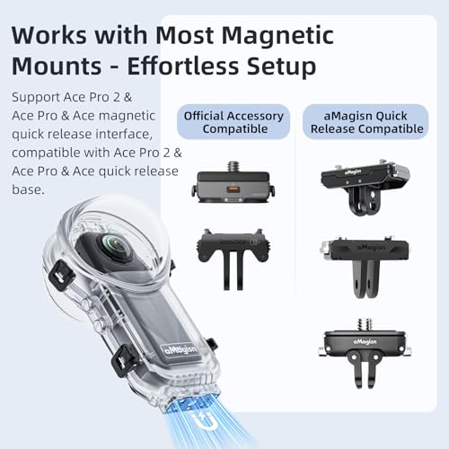 Image of Invisible Dive Case for Insta360 One X5 Compatible with Quick Release Mount Invisible Waterproof Shell for X5 Accessories