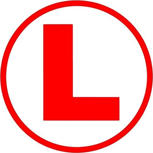 Learning License Sticker LEEHELTON Learning Driver L Board Sticker – Self-Adhesive Vinyl Driving ...