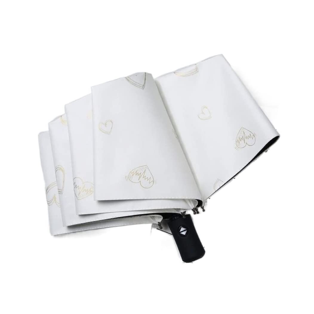 XYNSNDB Habrur Parasol Parasole W pełni automatyczny parasol przeciwdeszczowy Damski i męski parasol przeciwsłoneczny Ochrona przed słońcem Ochrona UV Składana parasolka przeciwsłoneczna Parasol
