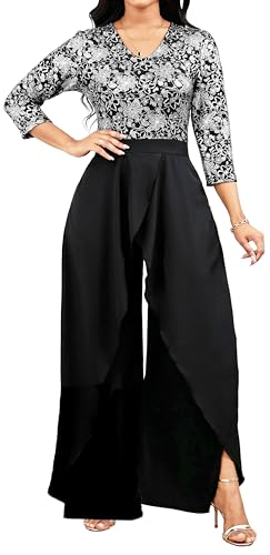 Ropa de verano para mujer con encaje de alta calidad y exclusivo acabado plata XXL