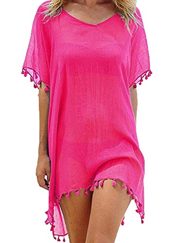 Yuson Girl Copricostumi e Parei Donna,Sexy Sciolto Beachwear Cover Up Costumi da Bagno Bikini Copricostume Spiaggia Camicetta, Costumi da Bagno Abito, Camicia da Donna
