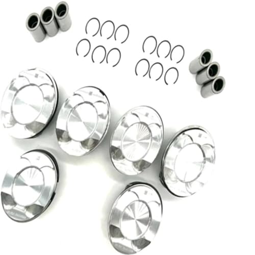 Anillos de pistón 84mm para motor N55B30 3.0L L6 de 6 piezas con referencia OE 11257610297