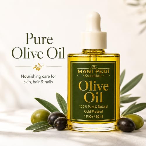 Image of TMPE Cold Pressed Olive Oil for Hair Growth & Skin - Olive Hair Oil for Deep Nourishment, Frizz Control & Smooth Shiny Hair | Body Massage Oil - 30ml