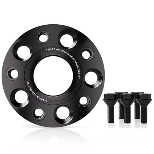 Élargisseurs de voie pour GLC Mercedes avec boulons 5x112 666 kit de 25mm en alu forgé noir