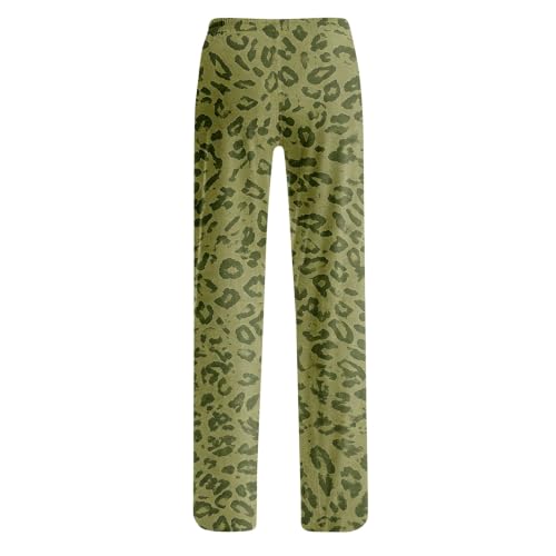 Gumipy Leopard Pants Women Baggy Casual Leopard Pajama Pants Fall Pajamas - image 4
