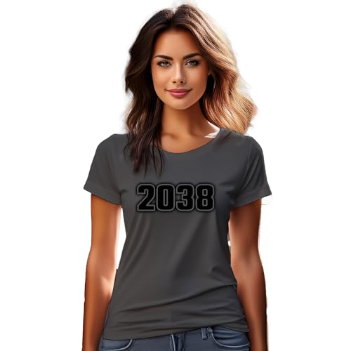 T-shirt 2038 pour femme gris anthracite idéal pour le bureau
