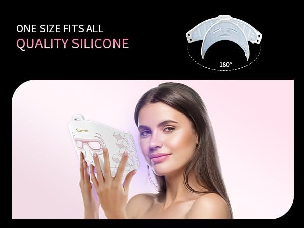 Silorié LED Face Mask Light Therapy, 4-Color Facial Mask with Near Infrared Light, 288 LEDs, 3 Modes, 3 Intensity Levels, USB-C Rechargeable Skin Care Device image 5