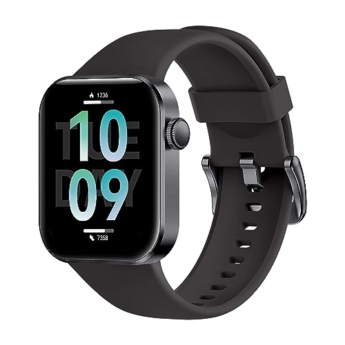 AZTTKIA Smartwatch Damen Herren, Smart Watch mit Telefonfunktion 1.85" Zoll Touchscreen Fitness Tracker, IP68 Wasserdicht Fitnessuhr Schrittzähler, 147 Sportmodi Sportuhr für Android iOS
