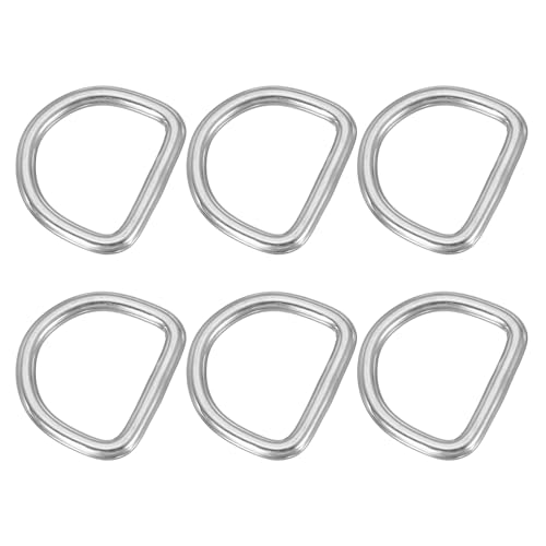Anneaux en D en métal acier inoxydable pour couture et colliers