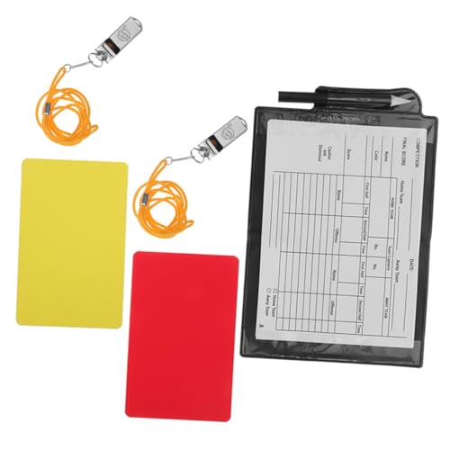 Kit árbitro fútbol con tarjetas, silbato y bloc miniatura 1