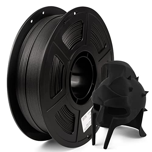 Image of Carbon Fiber PETG Filament 1.75mm, Lightweight /High Strength PETG CF 3D Printer Filament, Black Carbon Fiber Filament 1kg(2.2lbs) Spool