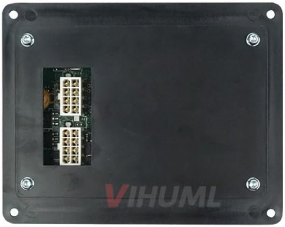 belakang view of the VIHUML HMI 211 Generator Set Controller showing the electrical connector ports.