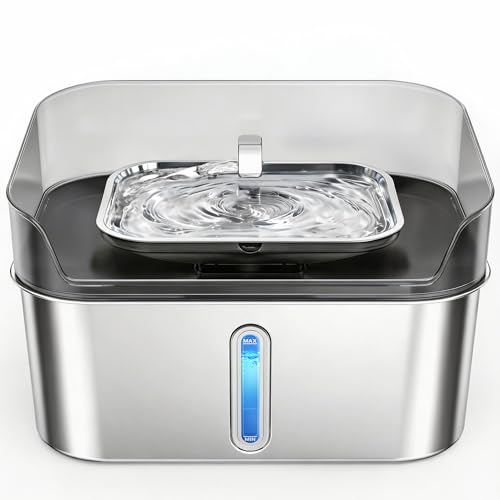No Spill Stainless Steel Dog Water Fountain (8L)