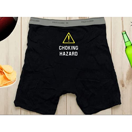 Caution Choking Hazard Mens Boxer Mens Briefs Funny Boxers Gifts for Him2