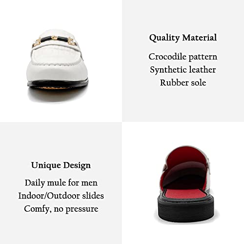 Men's Dress Mule Slippers Suede Slip-On Loafers Velvet Backless Sandals Size 7-132