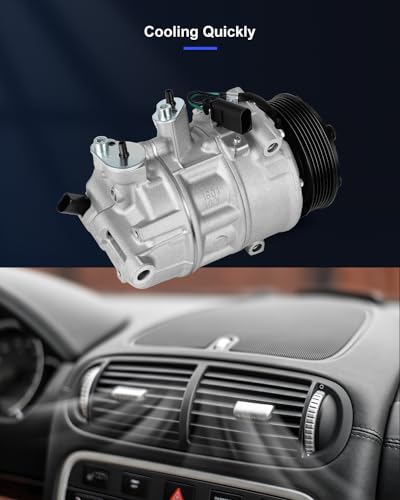 Image of ECCPP AC Compressor for Volkswagen Jetta 1.4L 1.8L 2.0L 2.5L 2016-2018 | for Volkswagen Passat 1.4L 1.8L 2.0L 2.5L 2016-2018 Fast Cooling AC Compressor with Clutch