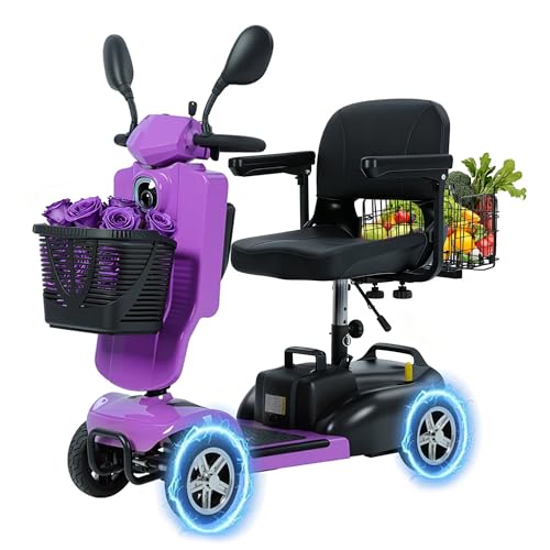 15/30 Miles 4 Wheels Mobility Scooter for Seniors/Adults Up