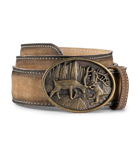 Ceinture cuir homme Trachten Lorenz idéale pour fêtes et tenues casual