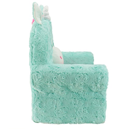 Animal Adventure Adorable Unicorn Soft Plush Children's Chair, Sweet Seats, Teal #TOP1