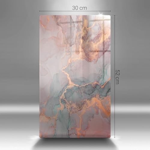 Planche à découper induction 30x52 Wallfluent marbre or - 7