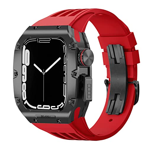 Kit de modification Apple Watch 8 44mm 45mm pour remplacer un bracelet usé par du caoutchouc