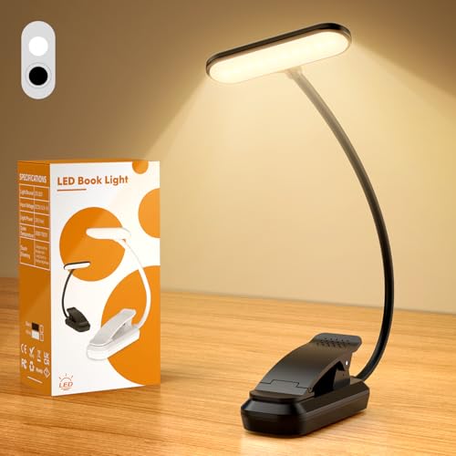 IOHFOI 20 Led Book Light Clip On, USB Rechargeable Reading