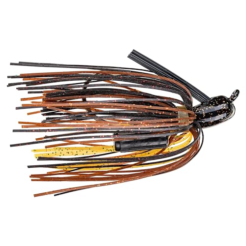 Strike King Ratlin Pro-Model Jig Bait (Black/Brown/Amber, .375-Ounce.)