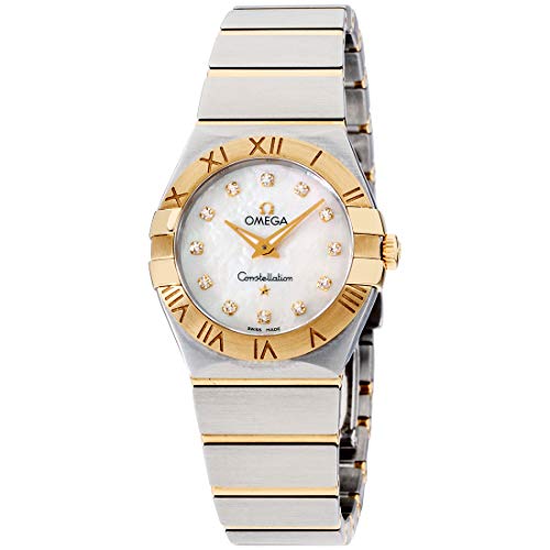 Omega Constellation Quartz Movement Mother Of Pearl Dial Ladies Watch 12320276055002