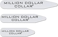 Vista 6 de Collar de plástico, blanco Inserciones de cuello de camisa de vestir, camisas de vestir extraíbles para hombres