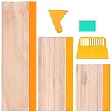 Lapyyne 6 piezas de suministros de serigrafía, 4 tamaños de 75 espátulas de serigrafía, 2 tamaños de raspador de tinta de plástico de diferentes tamaños de raspadores