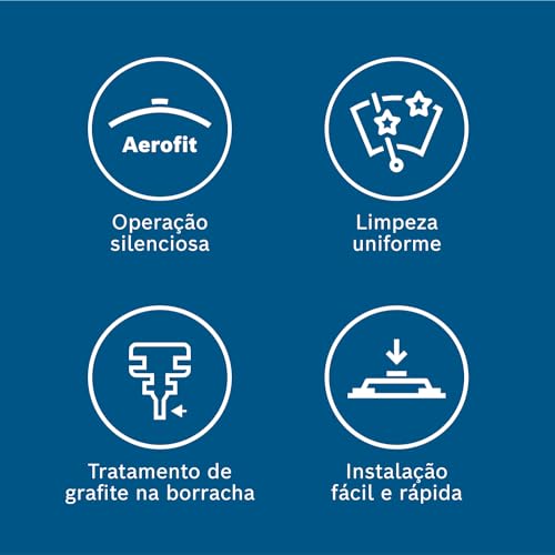 Bosch Palheta Dianteira Aerofit AF26, Limpador de Para-brisa com Tratamento de Grafite, 26 Polegadas