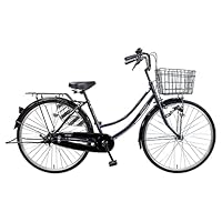 自転車（ママチャリ）26インチ　6段ギア Amazon | ママチャリ シルバー 26インチ 6段ギア サントラスト