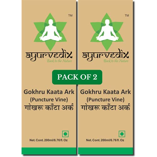 Image of Gokhru Ark 400 ml | Tribulus Terrestris (Gokshura) Hydrosol | Supports Energy, Stamina & Daily Wellness | Ayurvedic Herbal Tonic for Men & Women | FSSAI Certified