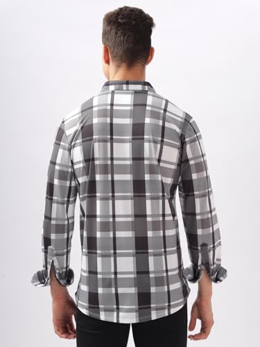 Image of BULLMER Trendy Regular Fit Striped Causal Full Sleeve Shirt for Men.
