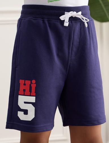 Image of Amazon Brand - Symbol Boys Cotton Rich Stretchable Knit Terry Shorts | Age 2-14 Years