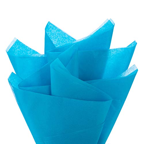 Teal Tissue Paper Turquoise Gift Wrapping Paper for DIY Crafts,Pack Bags - 50 Sheets