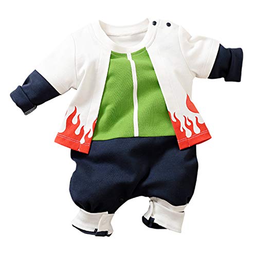 Image of RELABTABY Cute Baby Boy Girl Romper Newborn Anime Onesie Toddler Halloween Cosplay Jumpsuit Outfit Clothes