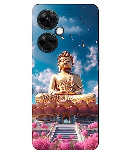 Image of Lord ''Buddha''-(Statue) Printed Hard Mobile Back Cover & Case for OnePlus Nord CE 3 Lite 5G, Designer | Protective & Premium Cover & Case