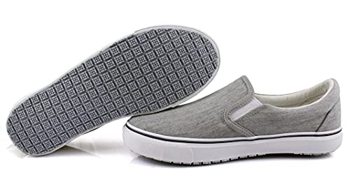 Laforst Mens Sunbrella Cotton Upper Nonslip Slip On Flat Shoes Grey2
